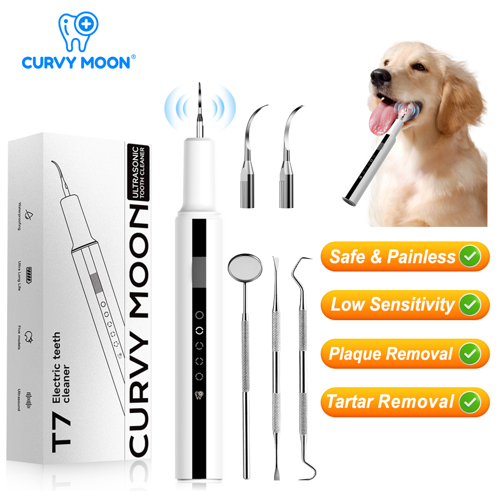 Teeth Whitening Mouthwash - CURVY MOON Ultrasonic Tooth Cleaner Pet