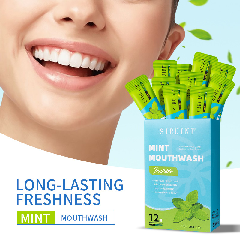 Teeth Whitening Mouthwash - 20 PCS Disposable Mouthwash Non Alcohol