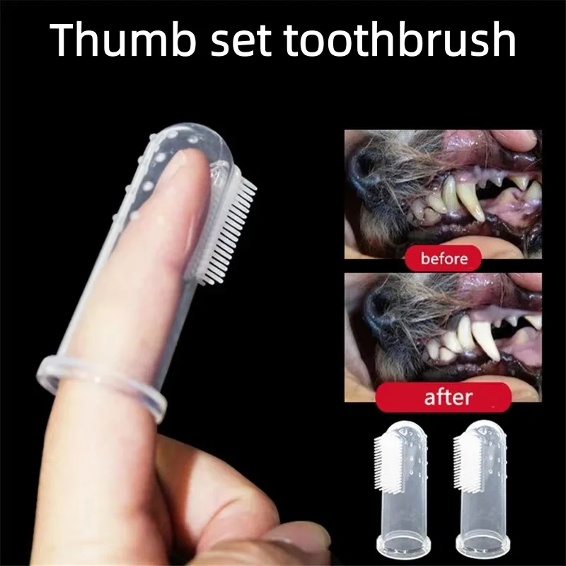 Teeth Whitening Mouthwash - Ultra Soft Silicone Finger Toothbrush for