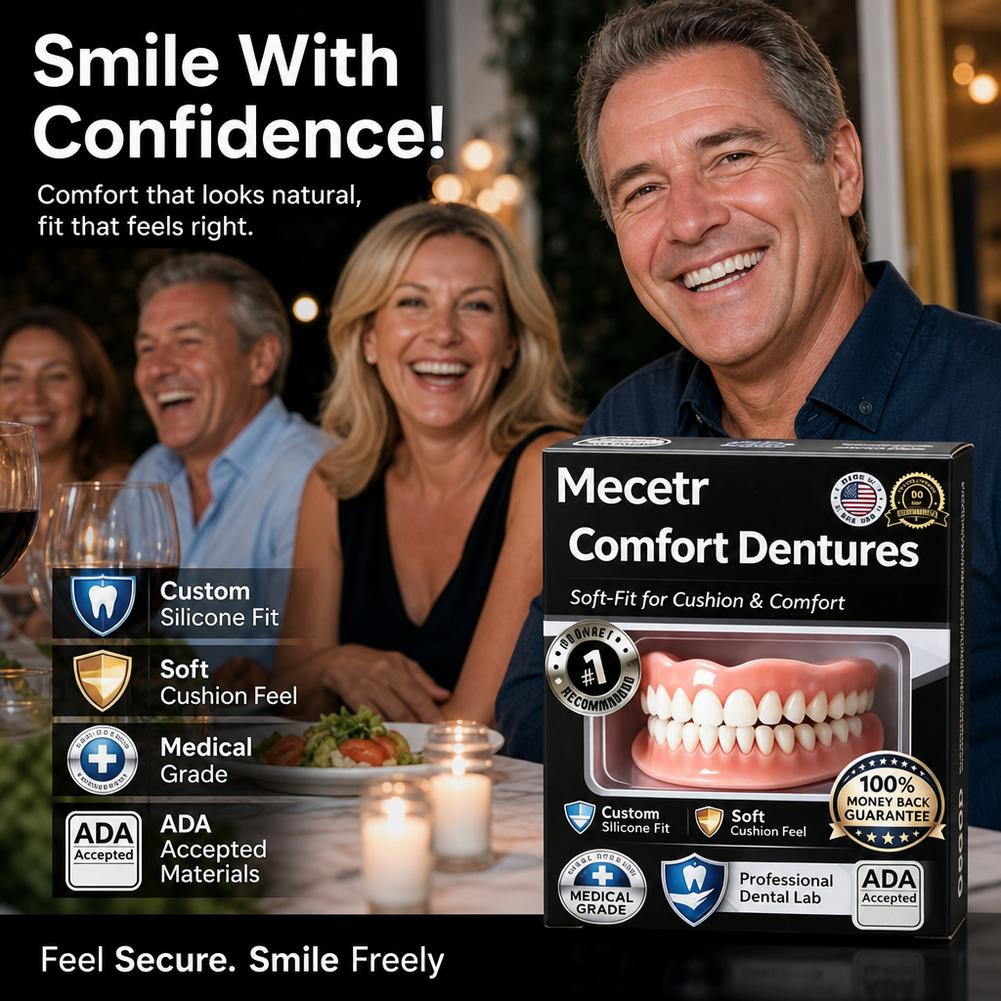 Teeth Whitening Instant - Upgrade Natural Dentures Upper & Lower