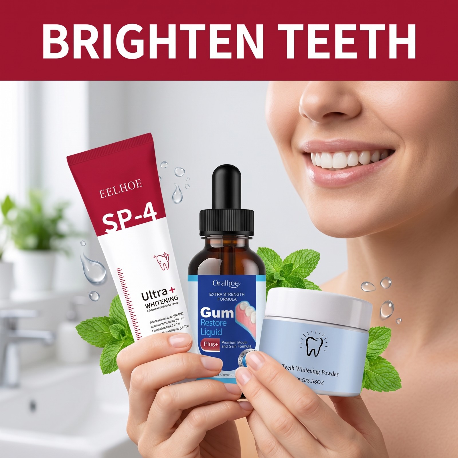 Oral Care Combo Set Whitening  - Teeth Whitening Q&M recension och pris