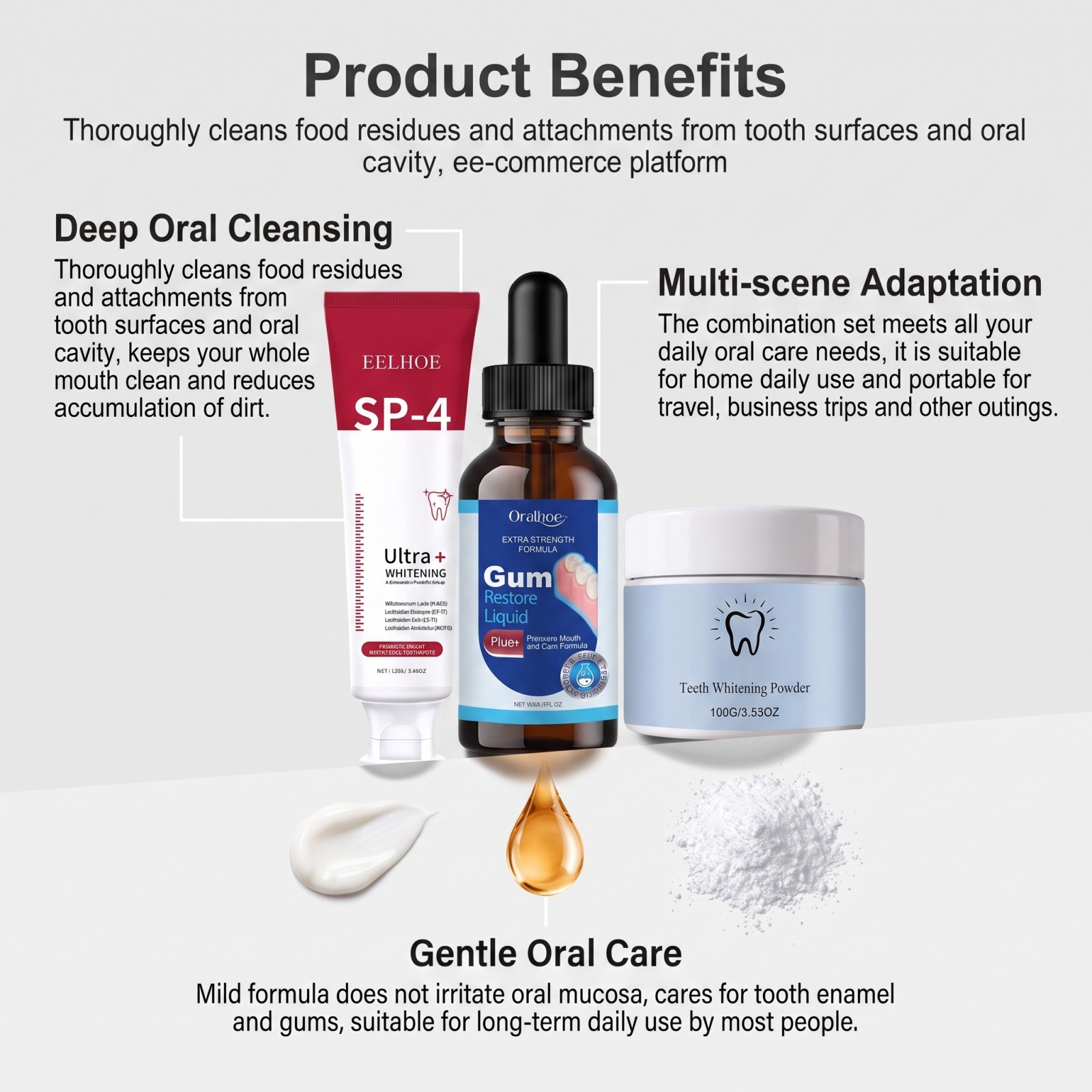 Oral Care Combo Set Whitening  - Teeth Whitening Q&M recension och pris