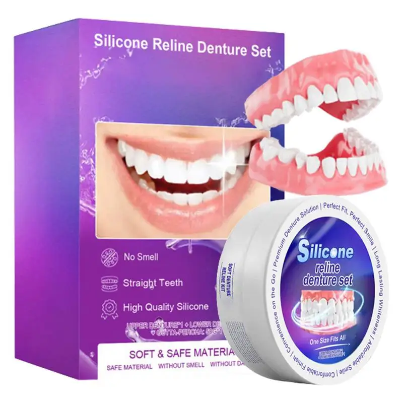 Silicone Denture Set Fit Tempo - Teeth Whitening For Braces recension och pris