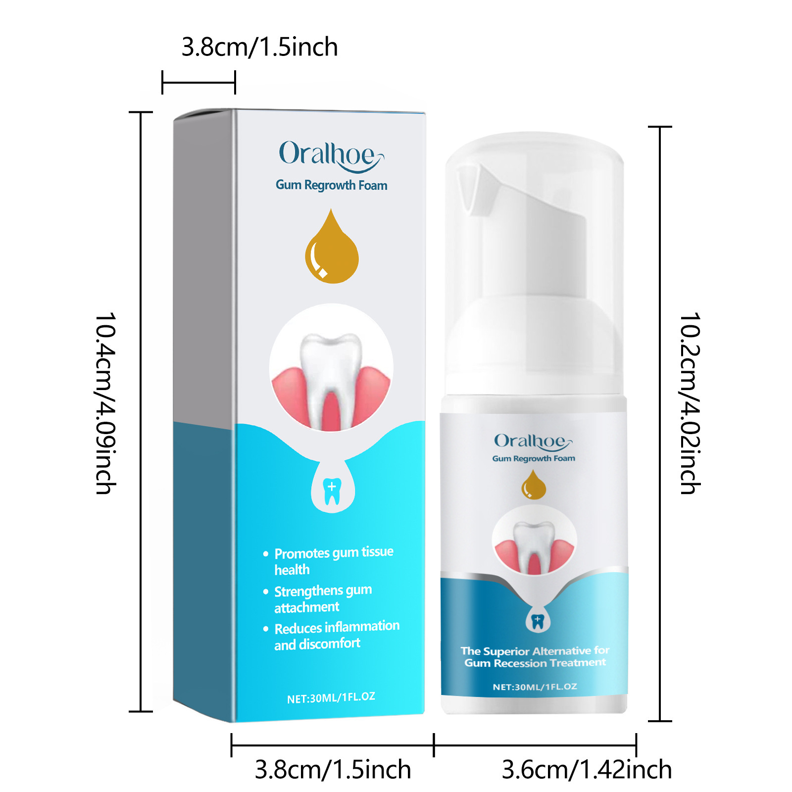 Gum Repair Foam Mousse Toothpa - Teeth Whitening That Works recension och pris