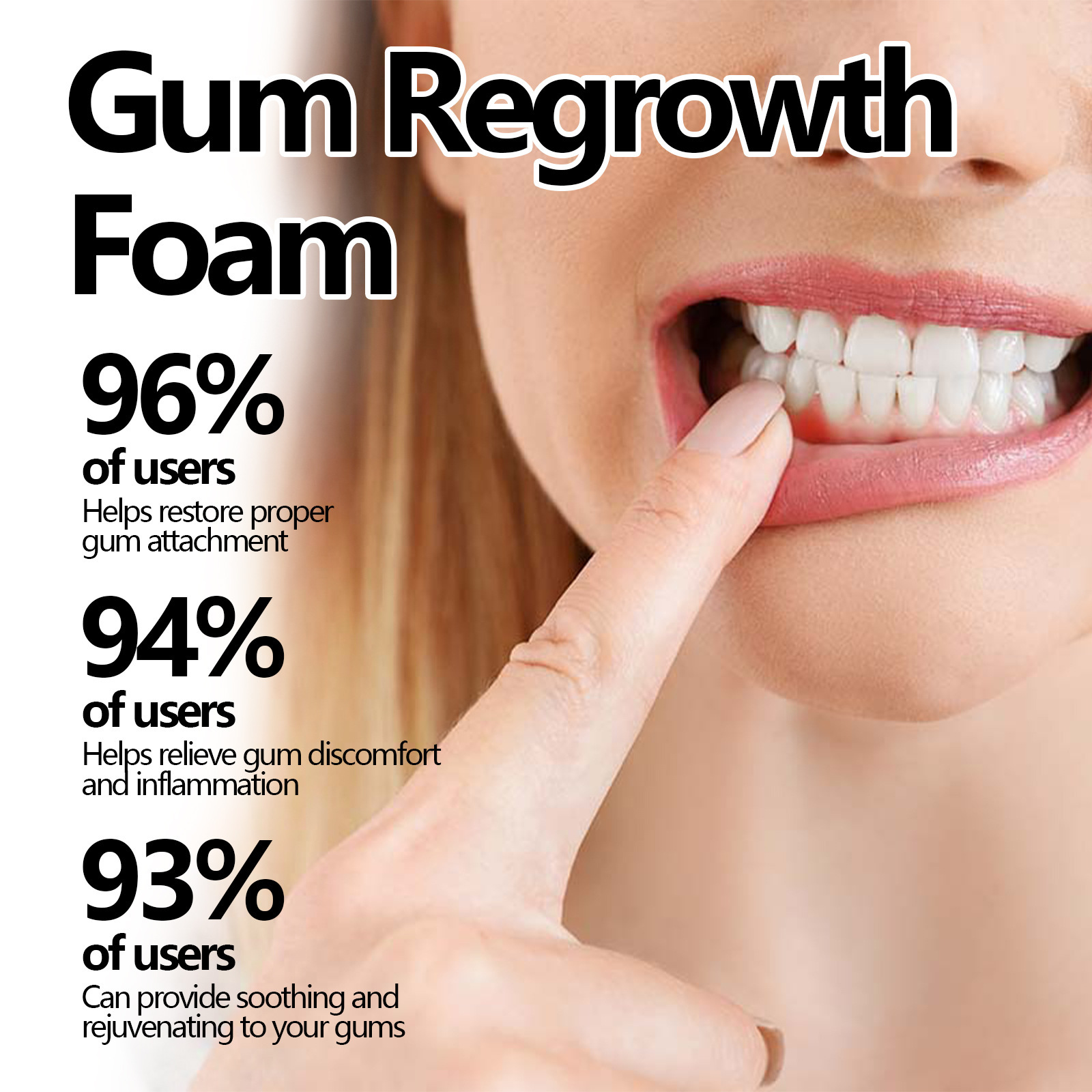 Gum Repair Foam Mousse Toothpa - Teeth Whitening That Works recension och pris