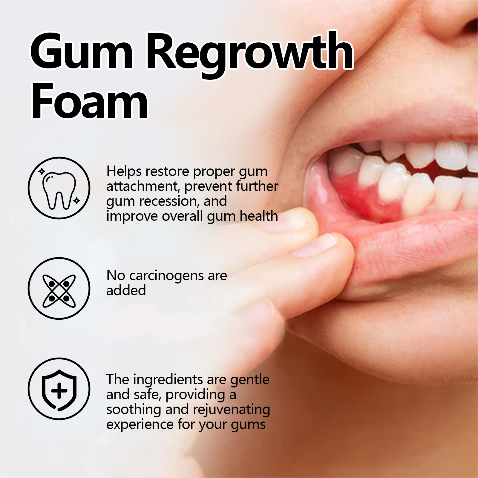 Gum Repair Foam Mousse Toothpa - Teeth Whitening That Works recension och pris