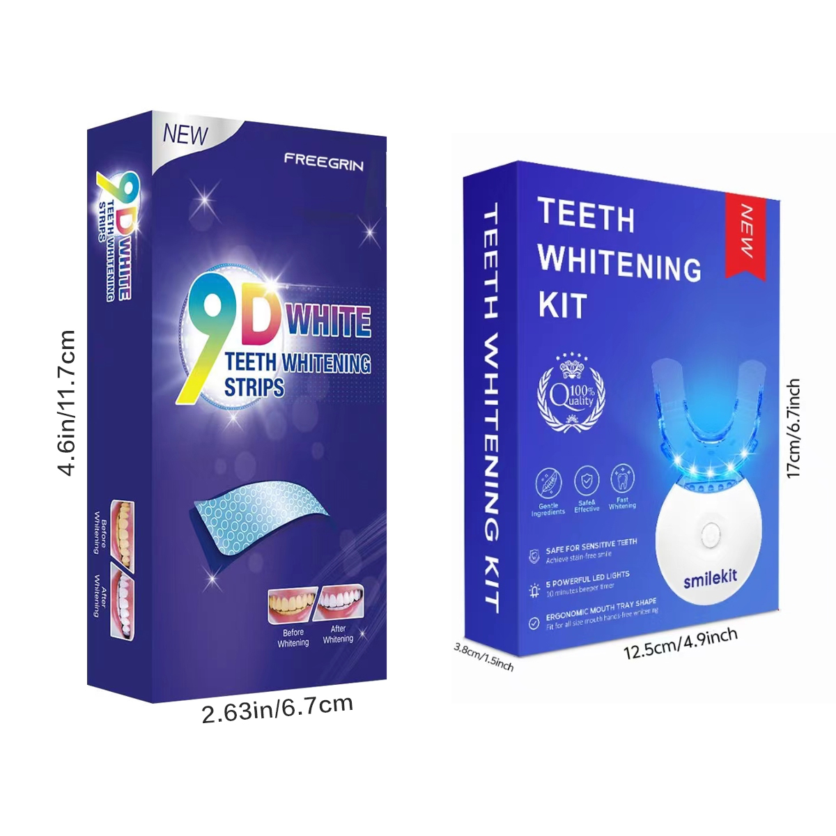 Teeth Whitening Kit - 5X LED L - Teeth Whitening Q&M recension och pris