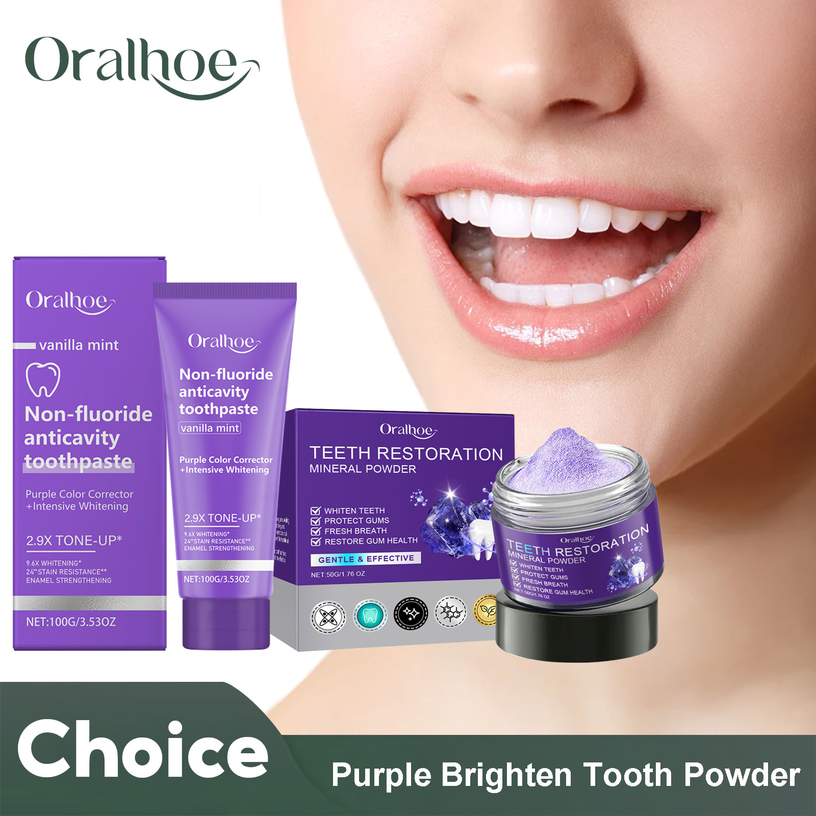 Teeth Restoration Mineral Powd - Teeth Whitening Q&M recension och pris