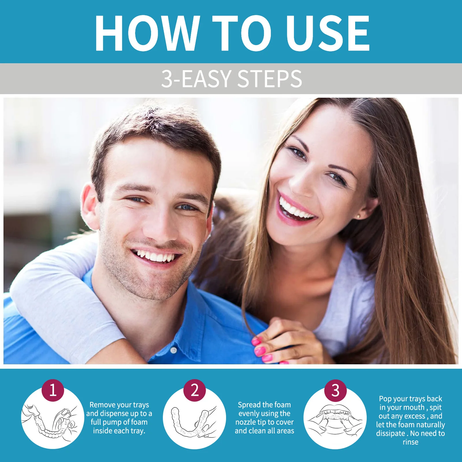 Aligner Denture Cleaner Foam D - Teeth Whitening For Braces recension och pris
