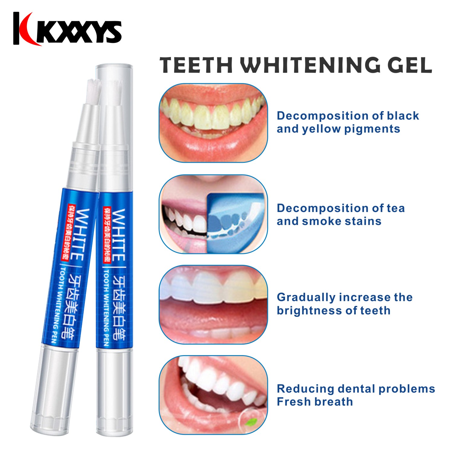 2pcs*3ml Popular White Teeth W - Teeth Whitening Pens recension och pris