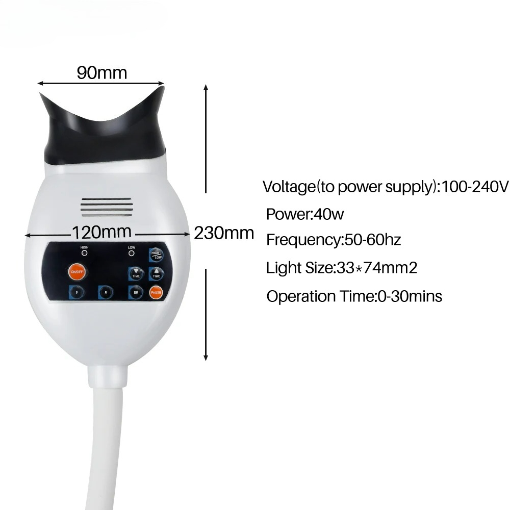 Adjustable 3 Colors LED Teeth  - Teeth Whitening Bleach recension och pris