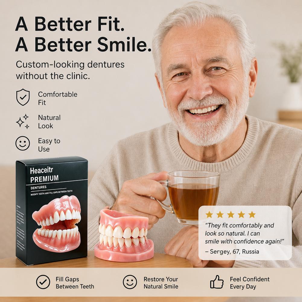 Adult Silicone Dentures Full S - Teeth Whitening Instant recension och pris