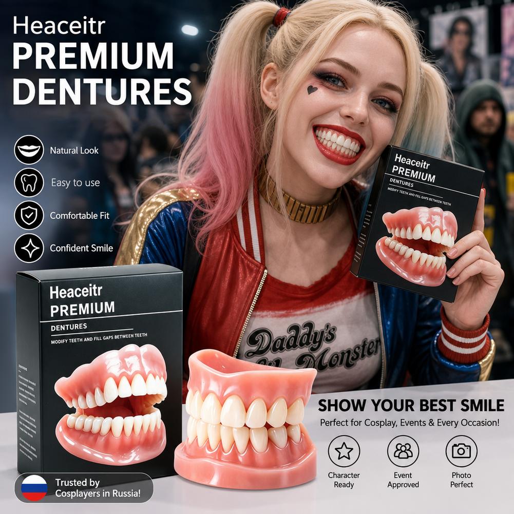Adult Silicone Dentures Full S - Teeth Whitening Instant recension och pris