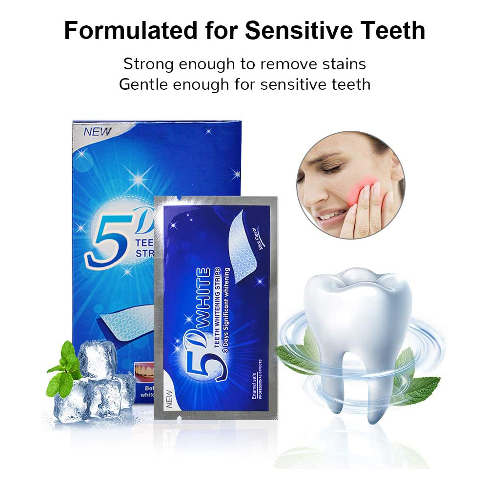 5D White Teeth Whitening Strip - Teeth Whitening Q&M recension och pris