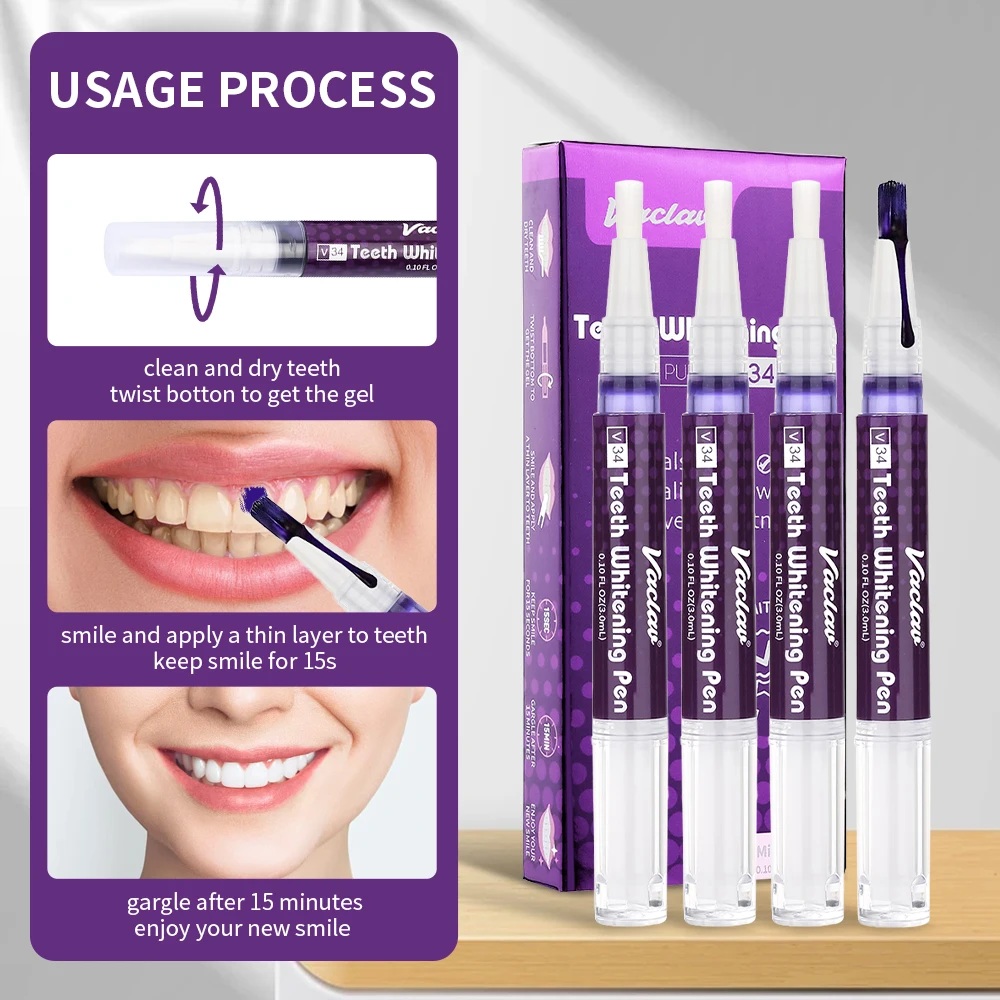 Vaclav V34 Purple teeth whiten - Teeth Whitening Q&M recension och pris