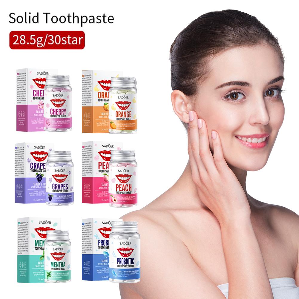 Mint Solid Toothpaste Tablets  - Teeth Whitening Q&M recension och pris